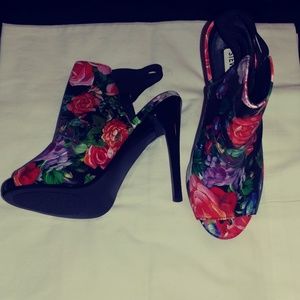 Sexy Peep Toe - FlowerBomb Booties ..Never worn